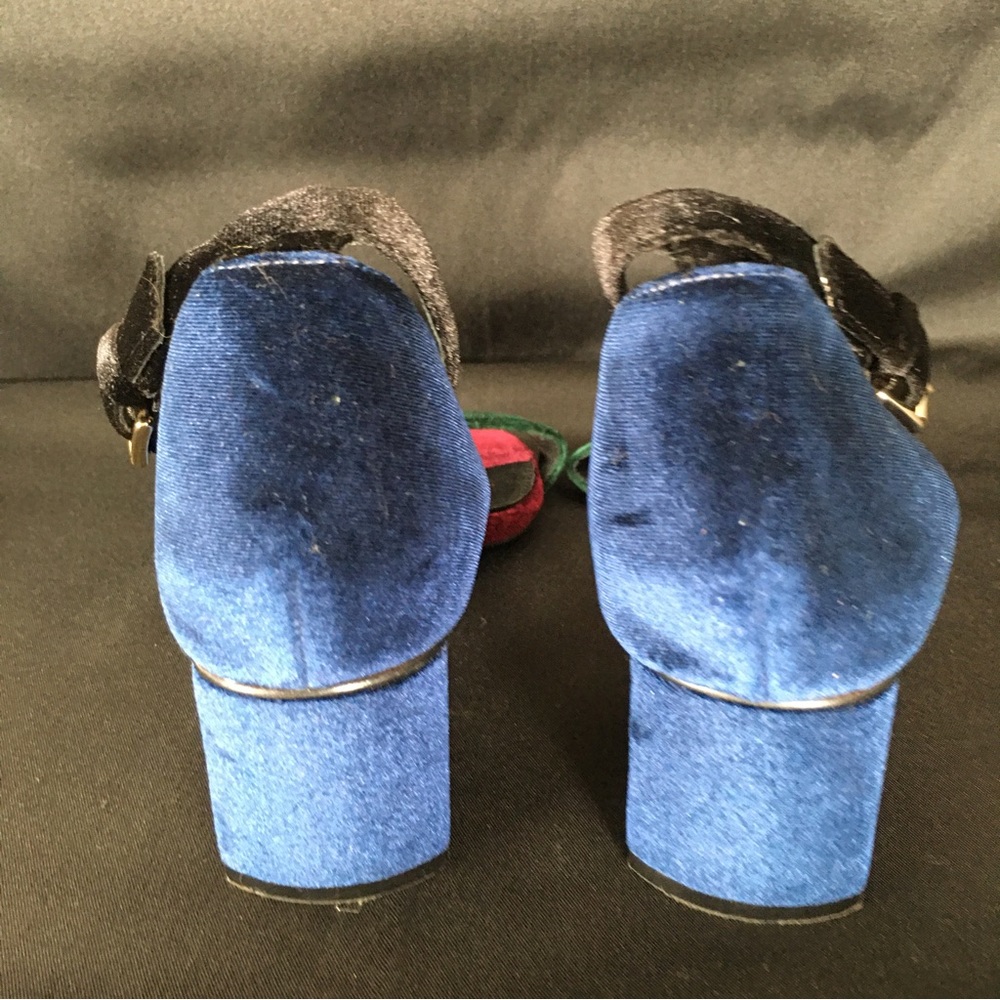 Lularoe Velvet Gatsby Color Block Sandals Women’s… - image 3